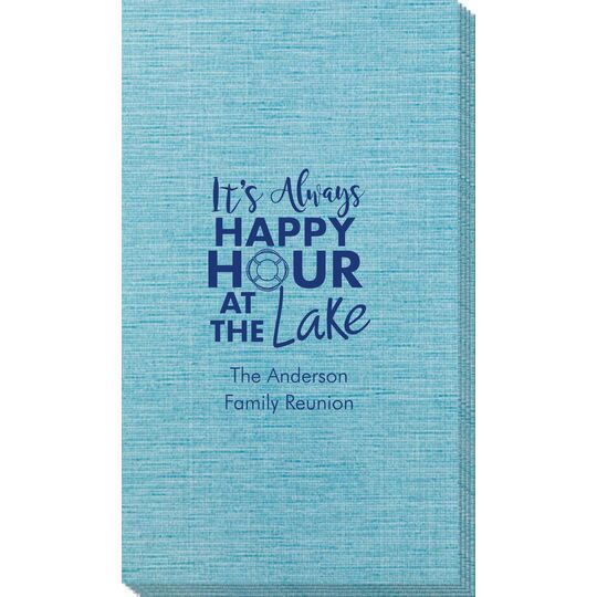 Happy Hour at the Lake Bamboo Luxe Guest Towels